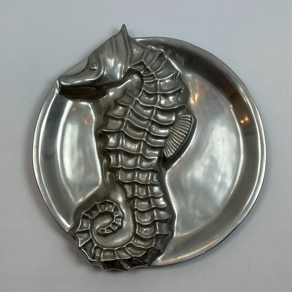 Mariposa ~ Rare Seahorse Platter 15" - Seaside Collection - Mexico
